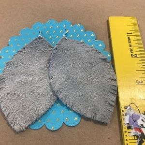 Handmade leather earrings